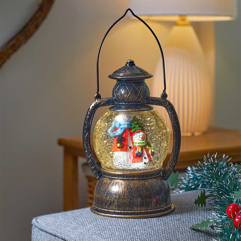 Snow Swirl Frosty Lantern