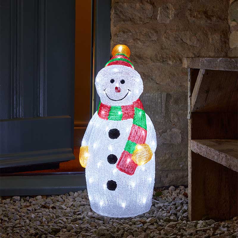 Inlit Ice Snowman LV