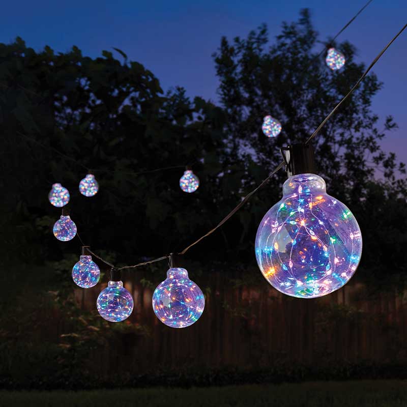 Galaxy Firefly Festoons Low Voltage String Lights Multi Coloured  - Set of 10