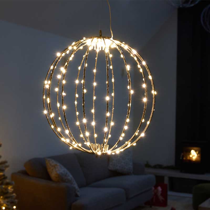 190 LED Twinkle Orb Warm White 30cm LV