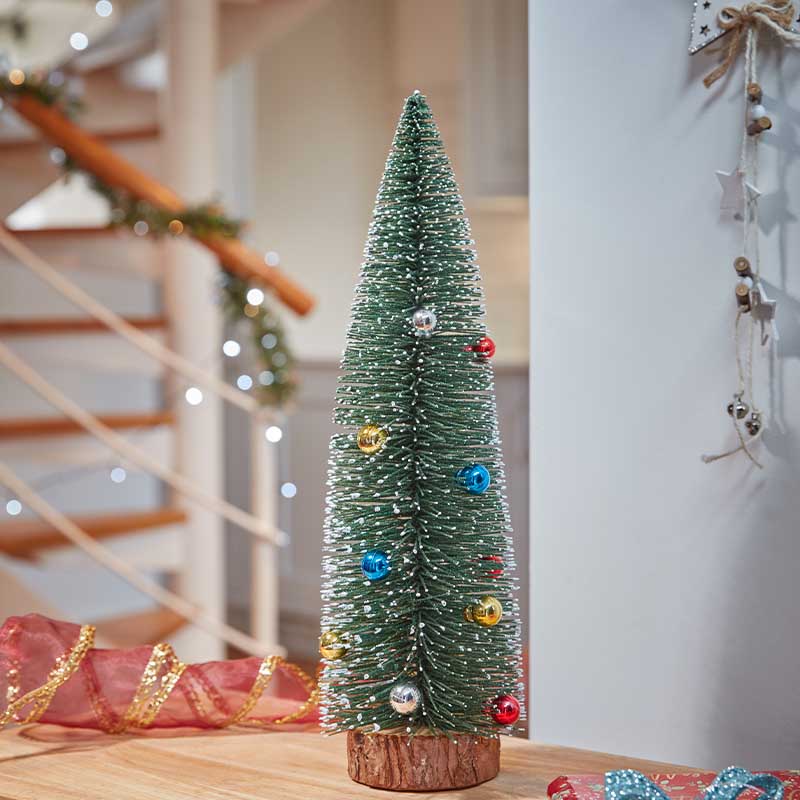 Bauble Frosted Fir - 40cm