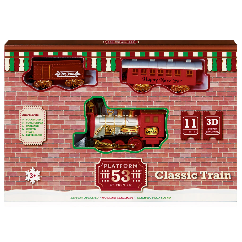 11pc Battery Operated Musical Train Set