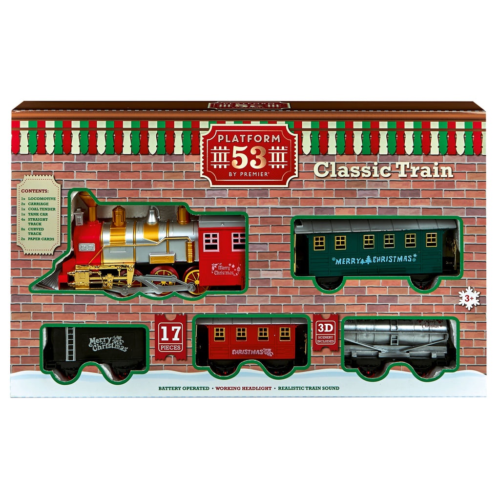 17pc Battery Operated Musical Train Set