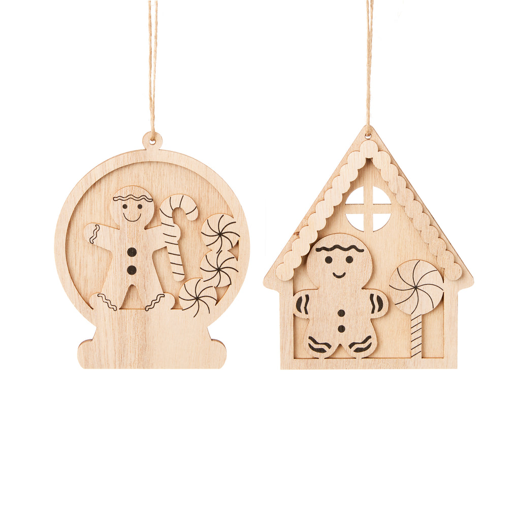 13cm Colour Your Own Gingerbread Hanging