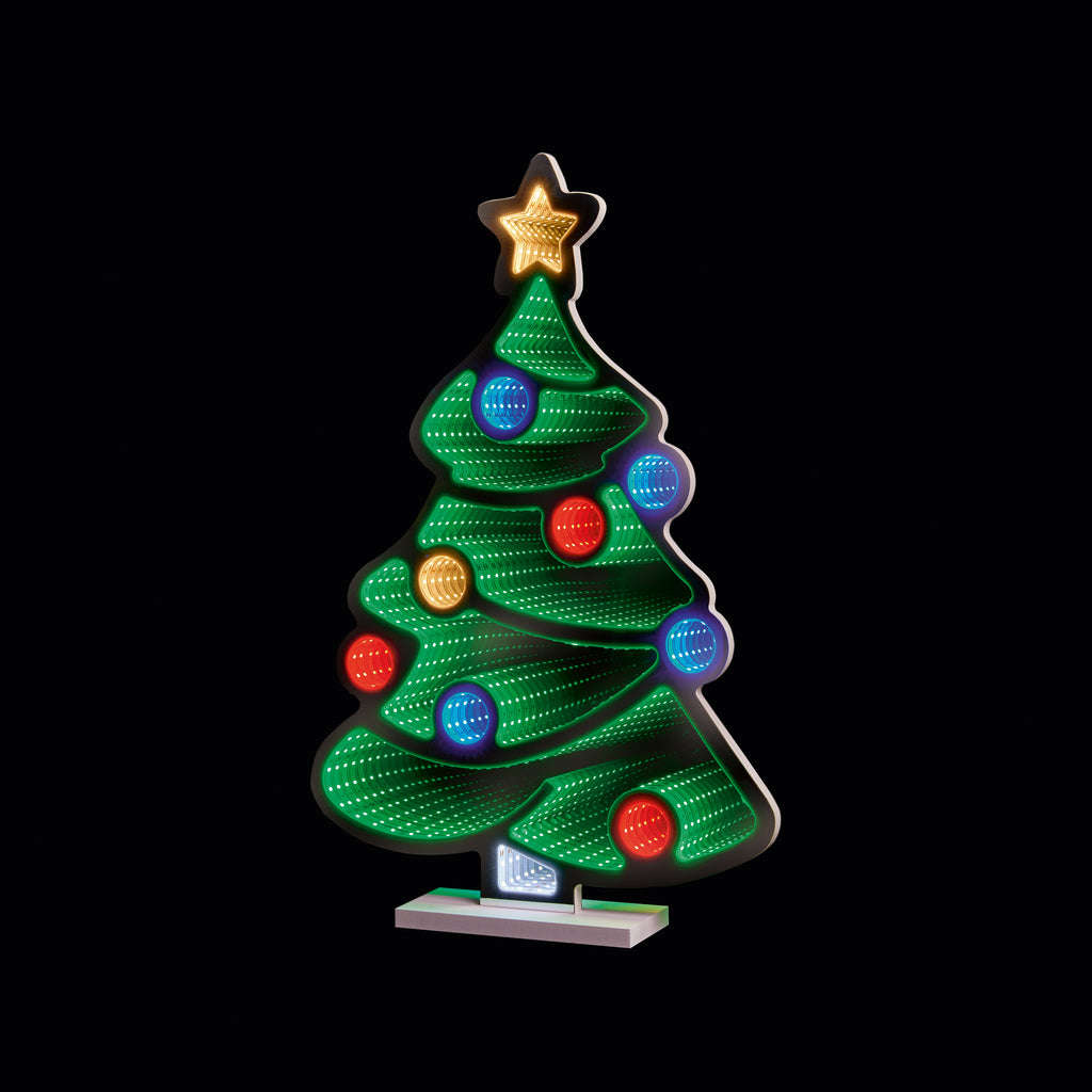Standing Christmas Tree Infinity Mirror 60cm