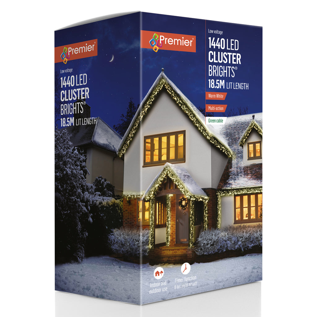 1440 M-A LED Cluster with Timer Warm White