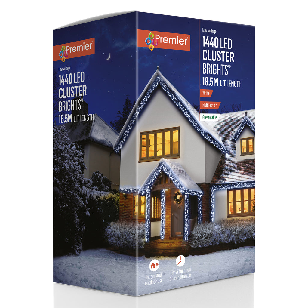 1440 M-A LED Cluster with Timer White
