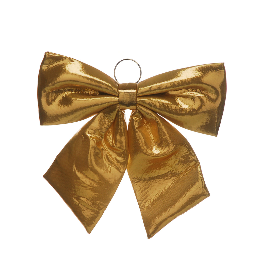 44cm Gold Metallic Effect Bow