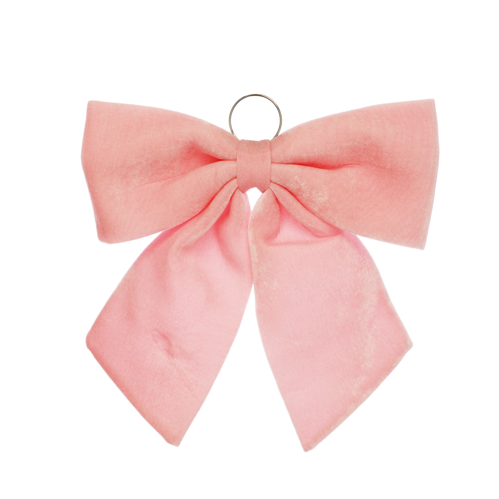 44cm Blush Pink Velvet Bow