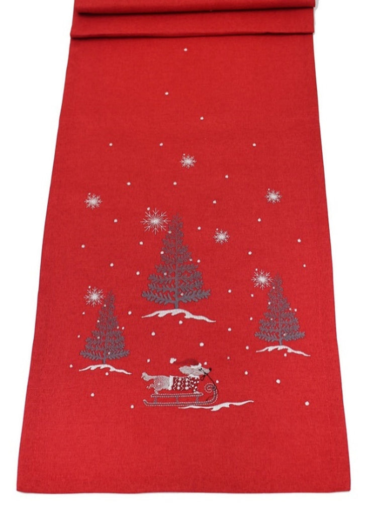 Santa Paws Red 14" x 75" Runner