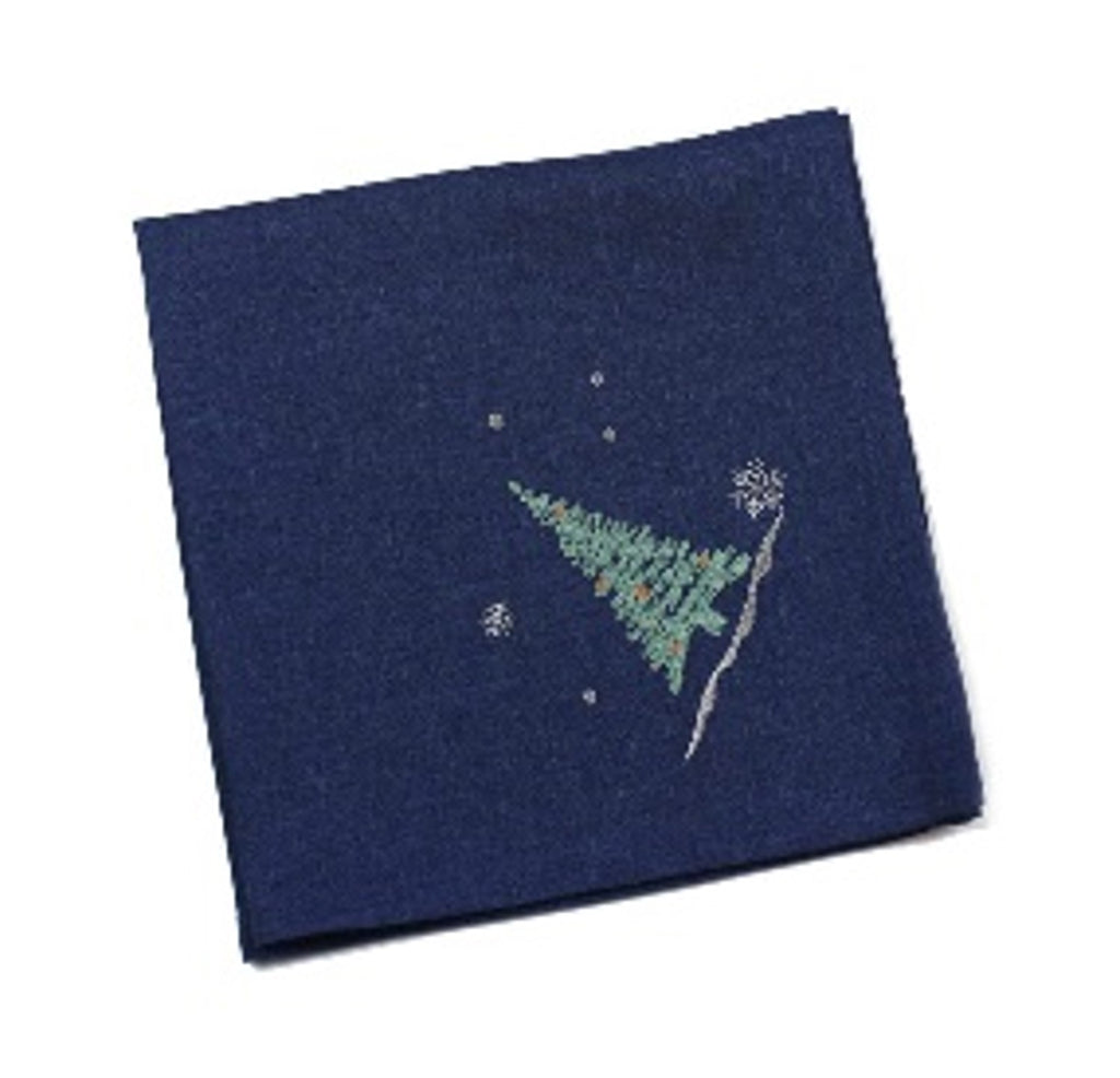 Magical Woodland - 100% Polyester Blue Napkin