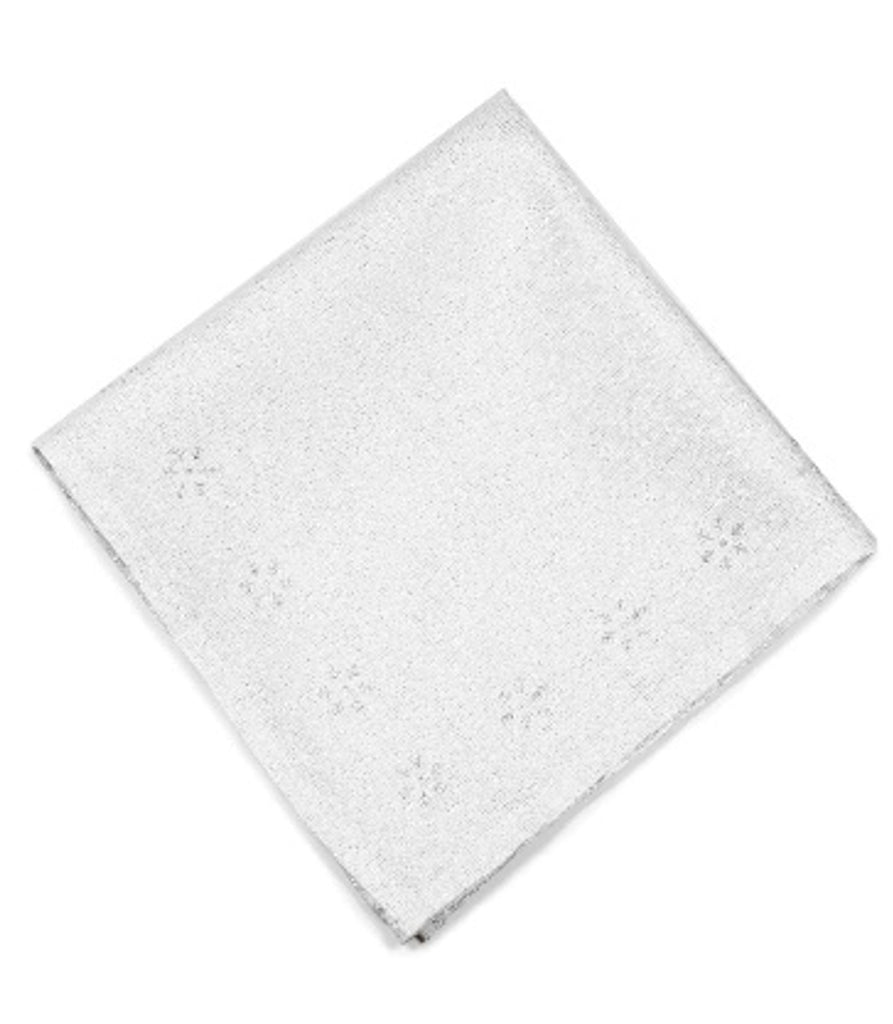 Tiny Snowflakes White/Silver Napkin