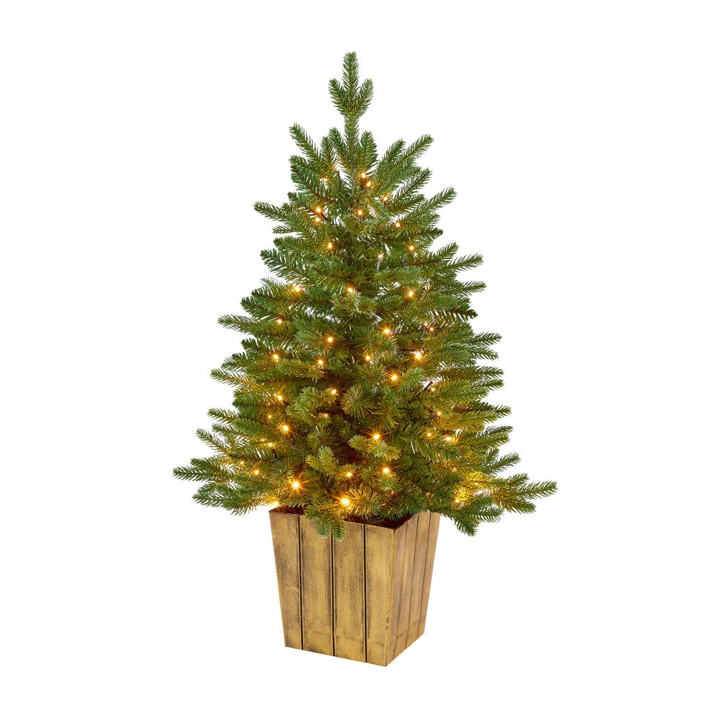 90cm Firebright Tree 100 warm white Fir